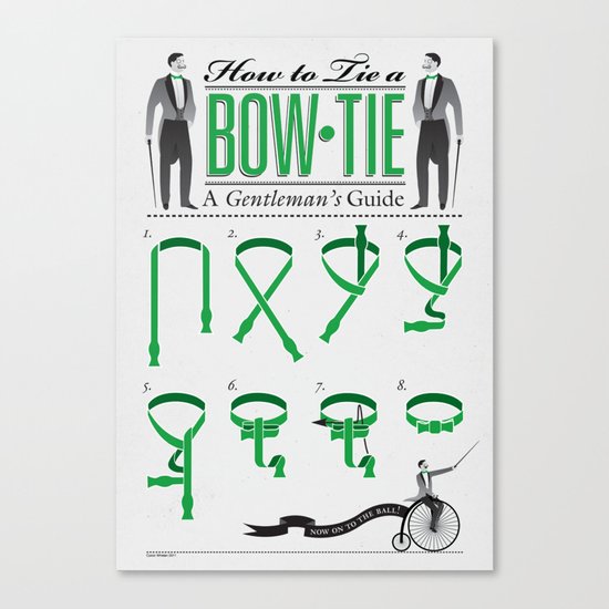 How to Tie a Bowtie Canvas Print