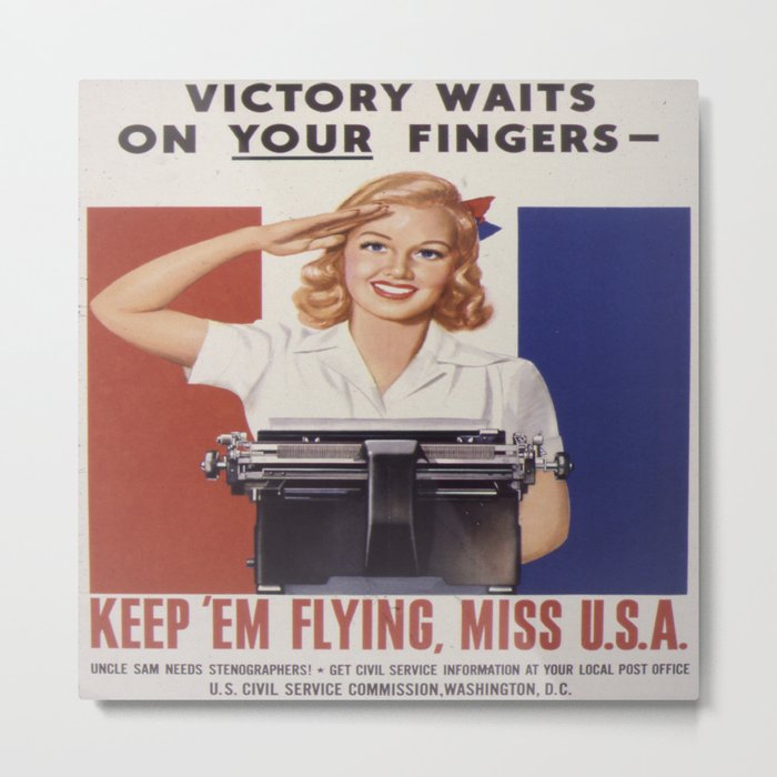 Vintage poster - Stenographers Metal Print