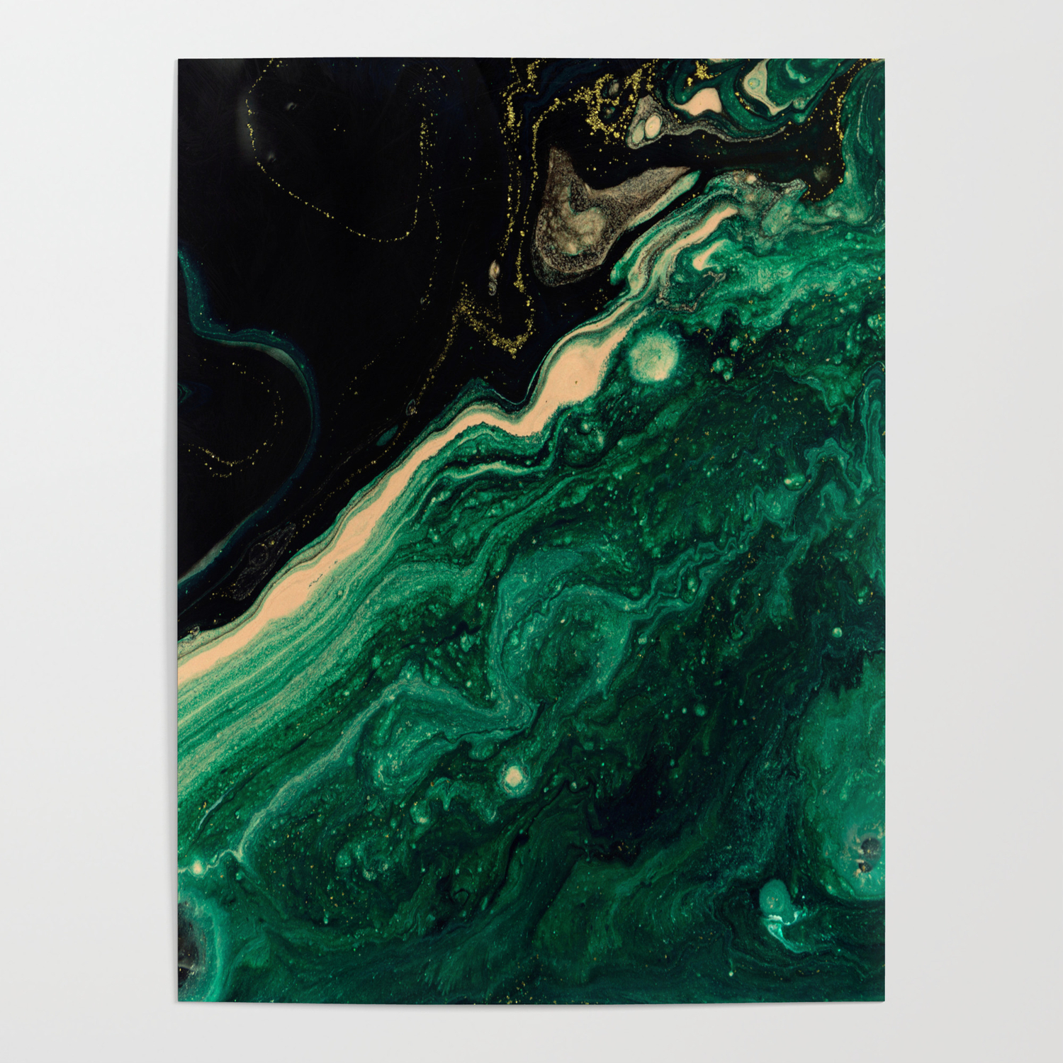 Abstract Pour Painting Liquid Marble Abstract Dark Green Painting Gold Accent Agate Stone Layers Poster By Enshape Society6 Check out our dark green stone selection for the very best in unique or custom, handmade pieces from our shops. abstract pour painting liquid marble abstract dark green painting gold accent agate stone layers poster by enshape