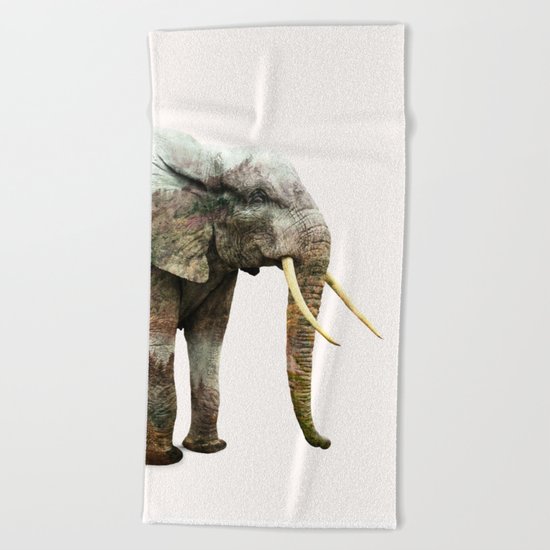 Elephant Transformation #society6 #decor #animalprint Beach Towel