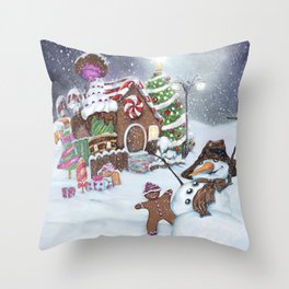 Snowy Christmas  Throw Pillow