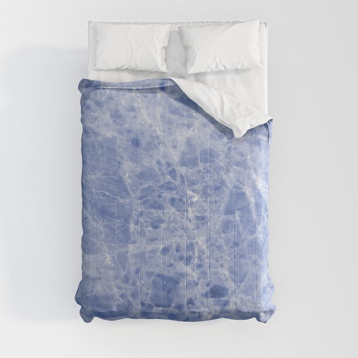 Juliette blue marble Comforter