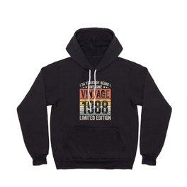 34 Years Of Being Awesome Vintage 1988 Hoody