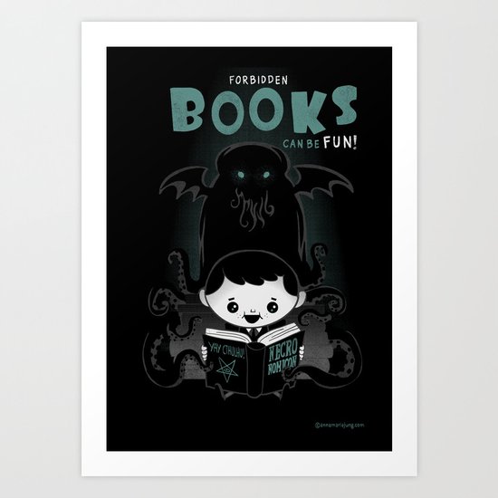 Forbidden books can be fun! Art Print
