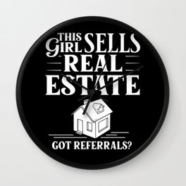 Real Estate Agent Realtor Investing Wall Clock
