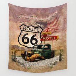 Get your Kicks on Route 66 Wall Tapestry