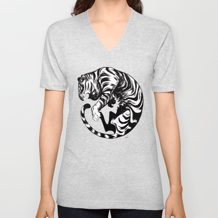 Tiger Day 2014 V Neck T Shirt