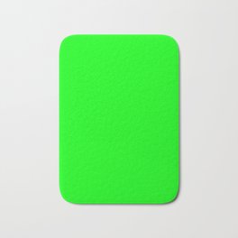 Lime Green Bath Mat | Digital, Safety, Bright, Colorful, Simple, Lime, Colors, Graphicdesign, Color, Vivid 