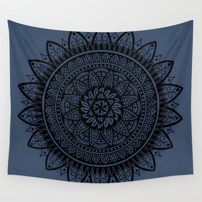 Sapphorica Creations- Sunflower Mandala- Color  Wall Tapestry