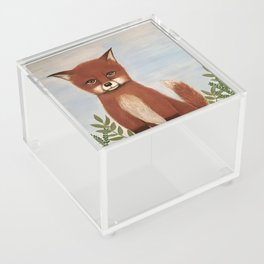 Baby Fox forest baby room decor Acrylic Box