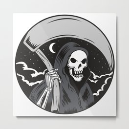 Grim Reaper Metal Print