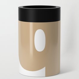 q (Tan & White Letter) Can Cooler