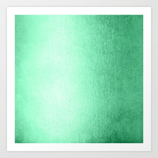 Mint Meringue Shimmer Art Print