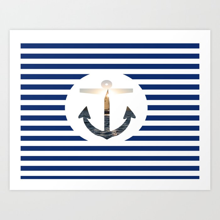 Nautical Anchor Art Print