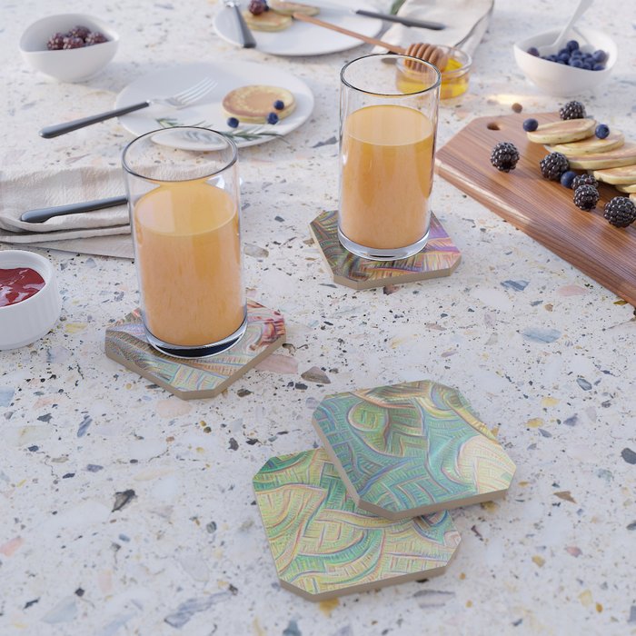 Inceptionist Palm Coaster on Society6 by Christine aka stine1 