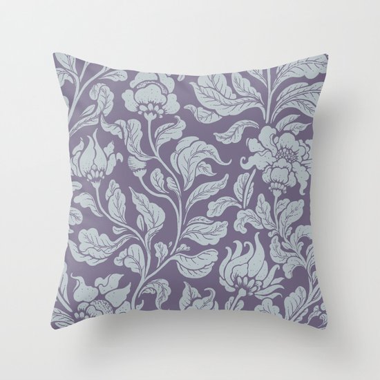 neo ethnic lavender Throw Pillow