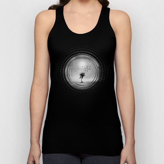 Minimal B&W II Unisex Tank Top