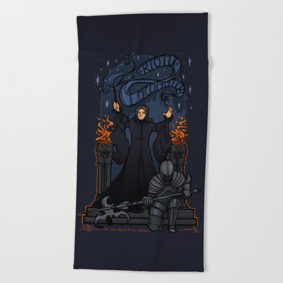 Defend us! Beach Towel