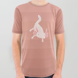 Axolotl - Pink All Over Graphic Tee