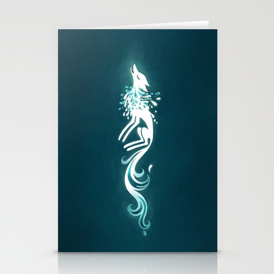 Light Fox Stationery Cards