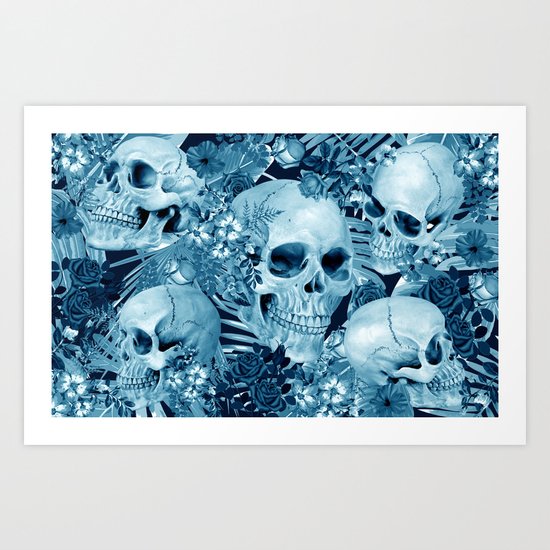 tropic skull Art Print