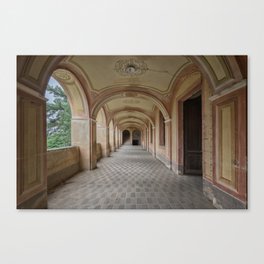 Lost Place - abandoned Hallway Canvas Print