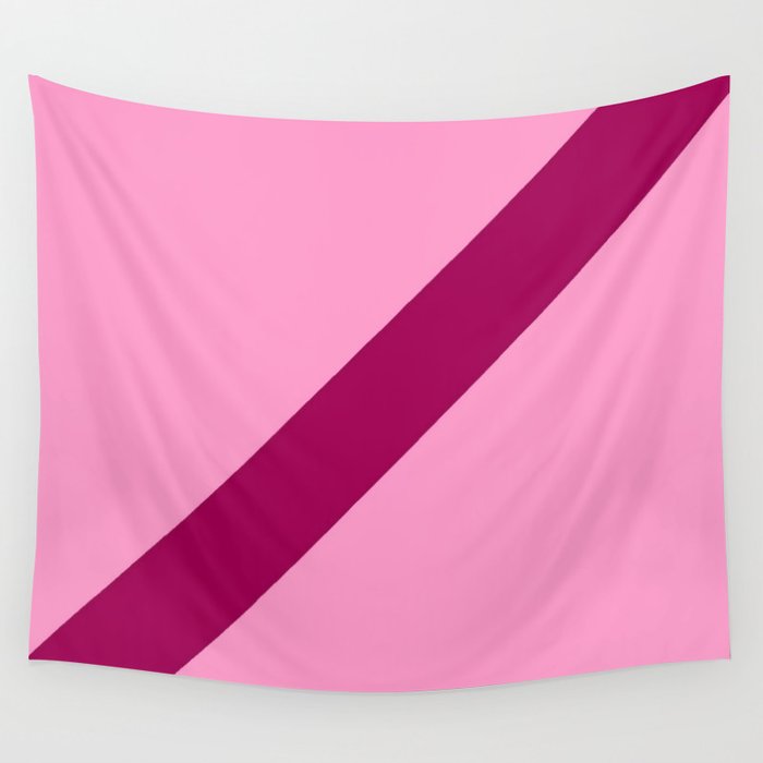 Just two colors 17 pink and dark pink Wall Tapestry