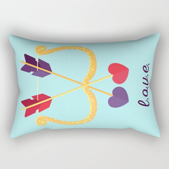 Take A Shot At L.O.V.E. Rectangular Pillow