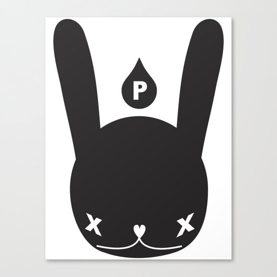 RABBIT DROPS - EDIT VERSION A Canvas Print
