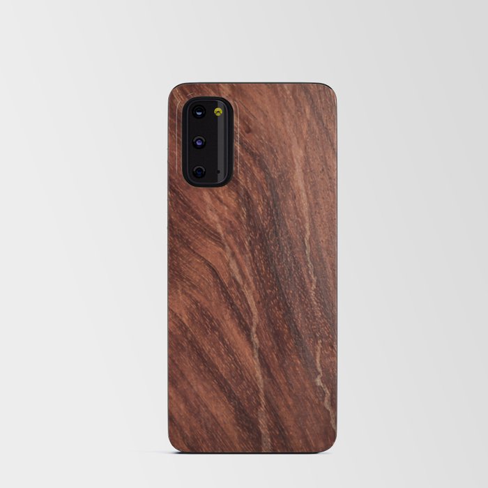 Walnut Grained Wood Android Card Case