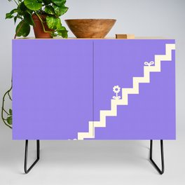 Simple minimal stairs with flower and sprout 7 Credenza
