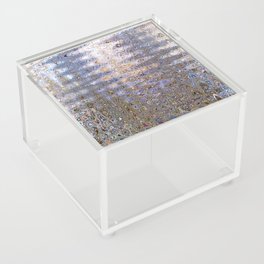 Psychedelic Diffraction In Purple Acrylic Box