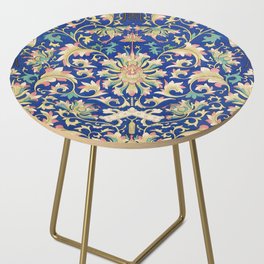 Chinese Floral Pattern 8 Side Table