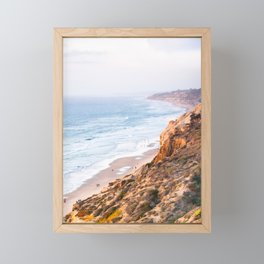 Rocky San Diego Coastline Fine Art Print Framed Mini Art Print