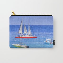 Barbados Blue Sea Art Carry-All Pouch