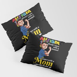 Autism Mom Vintage Pillow Sham