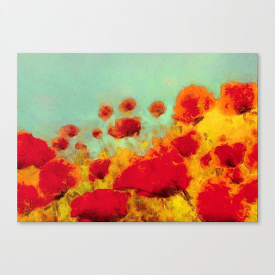 FLOWERS - Poppy time Canvas Print