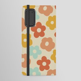 Retro Daisies 1960s Colors Android Wallet Case