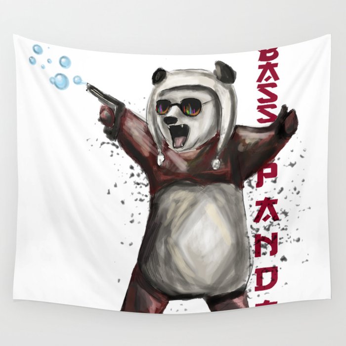 Bass Panda Wall Tapestry