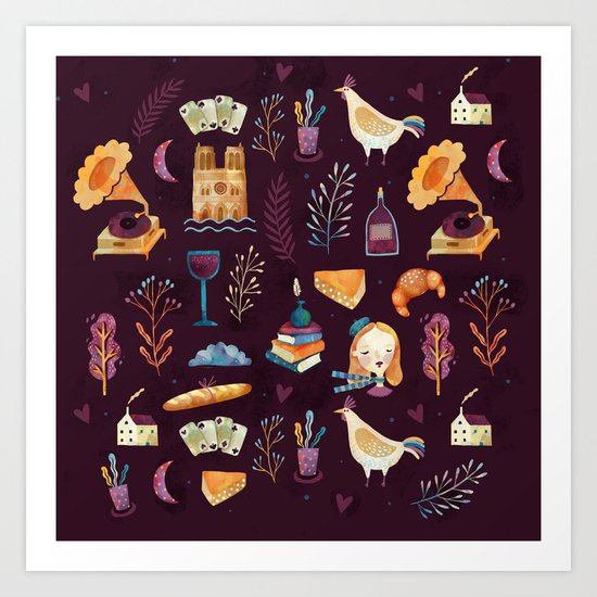 French spirit Art Print