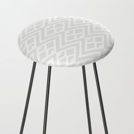 Off White and White Geometric Diamond Shape Tile Pattern 2 - Dulux 2022 Popular Colour Cloudy Dreams Counter Stool
