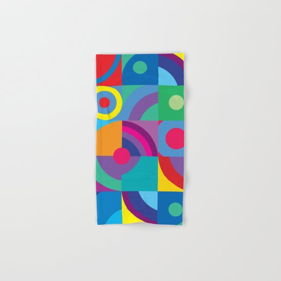 Geometric Figures in color Hand & Bath Towel