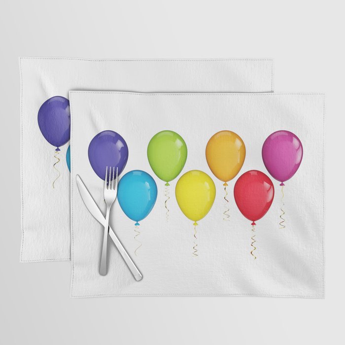 Colorful Balloons Placemat