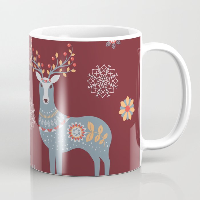 Nordic Winter Red Coffee Mug