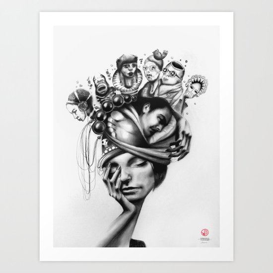 Asleep Art Print