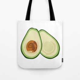 Avocado Halves Tote Bag