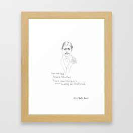 Marcel Proust portrait Framed Art Print