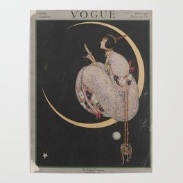 Vintage Fashion Magazine Cover December 1917 Poster