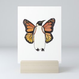 Butterfly Penguin Mini Art Print