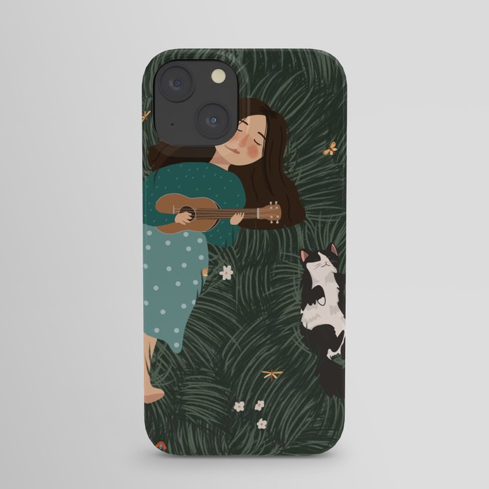Ukulele In The Grass iPhone Case